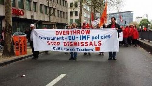 Βρυξέλλες: Διαδήλωση για τις πολιτικές λιτότητας