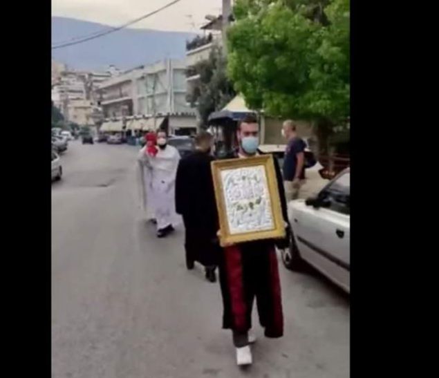 Αγία Μαρίνα Ηλιούπολης: Λιτάνευση της Εικόνας προς κατάπαυση της φωτιάς