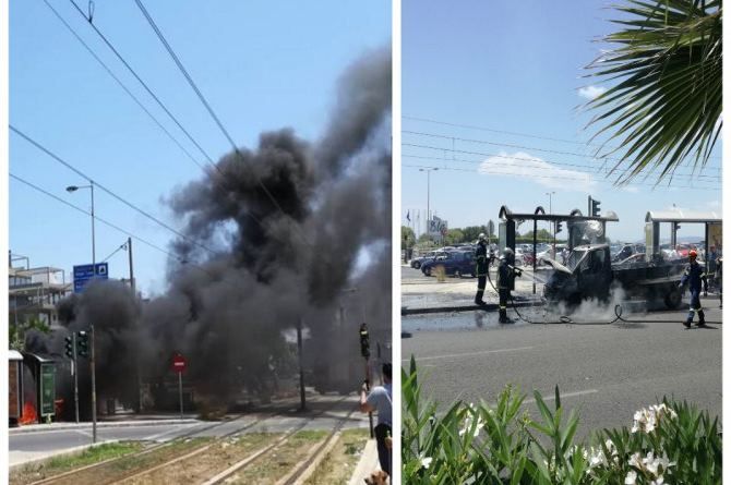 Πανικός από φωτιά στην παραλιακή 