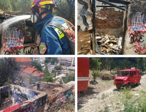 Ηλιούπολη: Λαχτάρησαν από φωτιά δίπλα στο δάσος (ΕΙΚΟΝΕΣ)