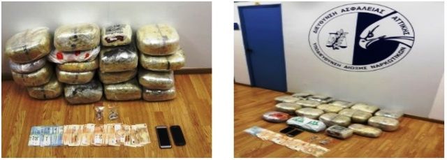 Συνελήφθησαν δύο (2) αλλοδαποί για διακίνηση ναρκωτικών ουσιών και μία (1) ημεδαπή για κατοχή ναρκωτικών στην Δάφνη και το Παγκράτι