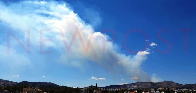 Πυρκαγιά στο ύψος του ΧΥΤΑ Φυλής - Βρέθηκε νεκρός κοντά στην εστία της φωτιάς