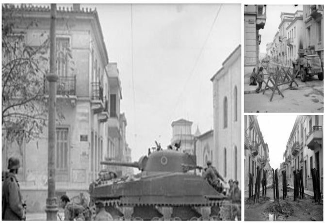 (25.12.1944) - Η καταστροφή των βρετανικών αρμάτων και η εν ψυχρώ εκτέλεση των αιχμαλώτων ανταρτών. 