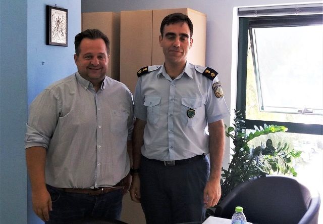 Συνάντηση του Δημάρχου Ηλιούπολης με τον Διοικητή του Αστυνομικού Τμήματος και τον Διοικητή του Τμήματος Ασφαλείας Ηλιούπολης