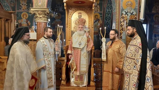 Ι.Ν. Αγίας Μαρίνης Ηλιουπόλεως: Τιμή Αγίου Νεκταρίου και μνήμη αρχιεπισκόπου Ιερωνύμου.