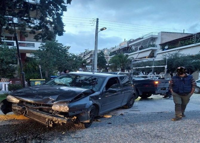 Τροχαίο στην Αγία Μαρίνα - Ηλιούπολη. 