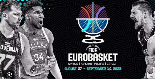 Eurobasket 2025: Με Κύπρο, Βοσνία, Γεωργία, Ιταλία και Ισπανία στον όμιλο η Εθνική Ελλάδας