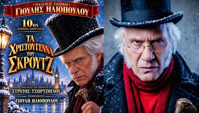 ''ΤΑ ΧΡΙΣΤΟΥΓΕΝΝΑ ΤΟΥ ΣΚΡΟΥΤΖ'' (Κάρολος Ντίκενς) - Σκρουτζ: ο Στράτος Τζώρτζογλου