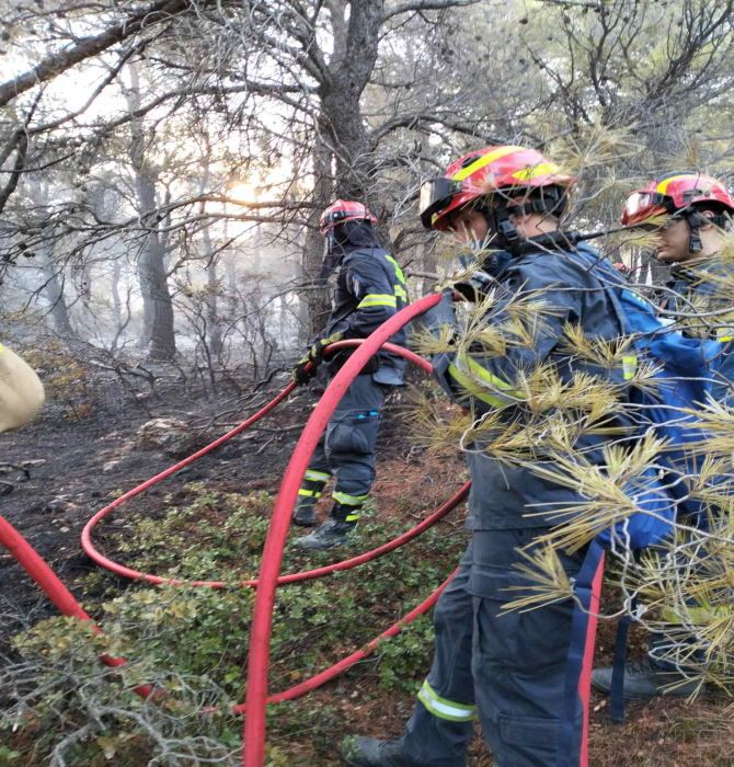 ΣΠΑΥ και Εθελοντές στο πεδίο της μάχης με τις φλόγες στην Πάρνηθα!