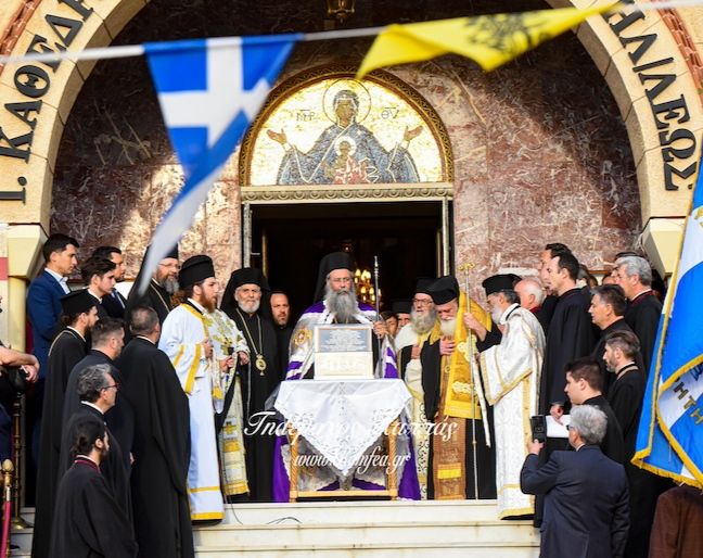 Λείψανο της Αγίας Αικατερίνης υποδέχθηκε η Ηλιούπολη