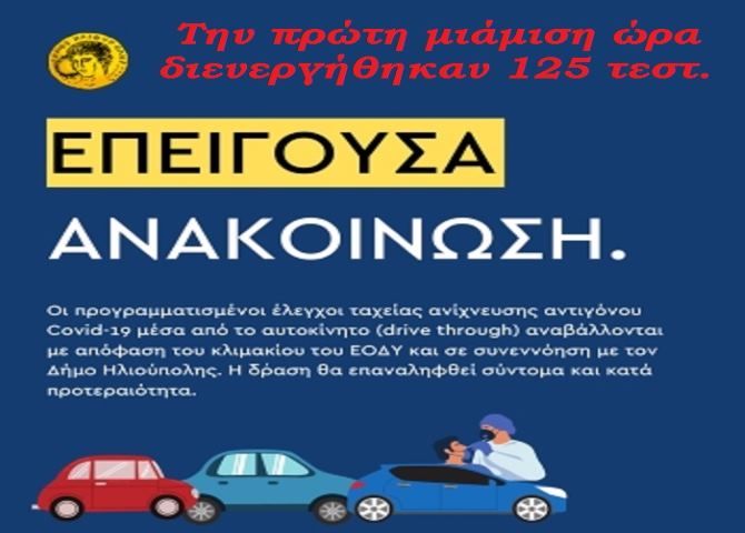 Ελπίζουμε να ήταν αρνητικά τα rapid tests σήμερα.