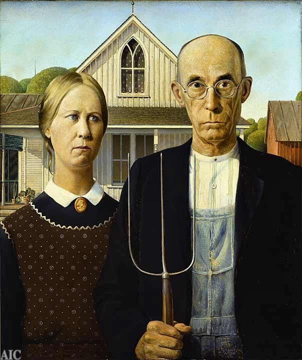 ''American Gothic'', Grant Wood, 1930 (η ιστορία πίσω από τον πίνακα)