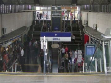 Η Ελλάδα στο μετρό του Σαντιάγκο.