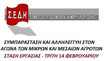 ΣΥΜΠΑΡΑΣΤΑΣΗ ΚΑΙ ΑΛΛΗΛΕΓΓΥΗ ΣΤΟΝ ΑΓΩΝΑ ΤΩΝ ΜΙΚΡΩΝ ΚΑΙ ΜΕΣΑΙΩΝ ΑΓΡΟΤΩΝ