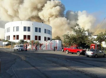 Σε εξέλιξη πυρκαγιά στις εγκαταστάσεις του Πανεπιστημίου Κρήτης