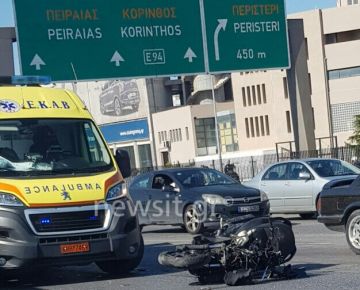 Σοβαρό τροχαίο στον Κηφισό! «Λιώμα» η μηχανή -  Έχασε τις αισθήσεις του ο οδηγός