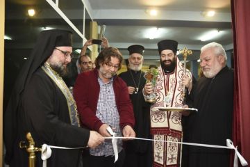 Εγκαίνια καταστήματος διάθεσης ενδυμάτων στον Ιερό Ναό Aγίας Μαρίνας Ηλιούπολης.