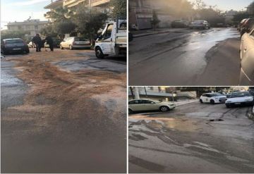 ΗΛΙΟΥΠΟΛΗ: Μεγάλη ποσότητα πετρελαίου στην οδό Ποσειδώνος 31.