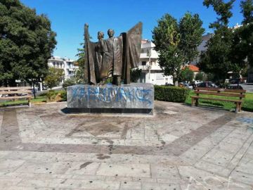 Ένας ακόμη βανδαλισμός στο Μνημείο Εθνικής Αντίστασης στην Ηλιούπολη.