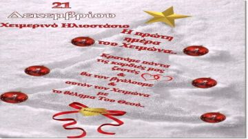 O καιρός την Κυριακή 21.12.2025