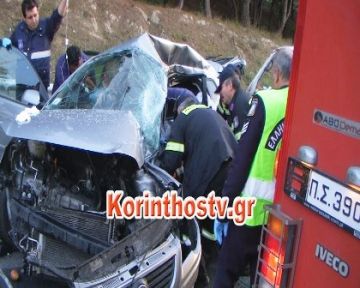 τροχαιο στην εθνικη Αθηνων-Πατρων