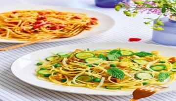 Η συνταγή της ημέρας, Κυριακή 26 Απριλίου 2026: ''Σπαγγέτι με κολοκυθάκια, αρακά και δυόσμο''