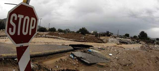 Κλειστή ως 30 Νοεμβρίου η παλαιά εθνική Ελευσίνας-Θήβας -Λόγω καταστροφών από την πλημμύρα 
