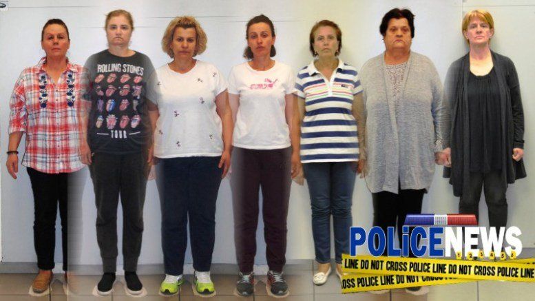 Αυτές είναι οι 7 Αλβανίδες μέλη συμμορίας που διέπρατταν κλοπές ρούχων, παπουτσιών και ποτών 