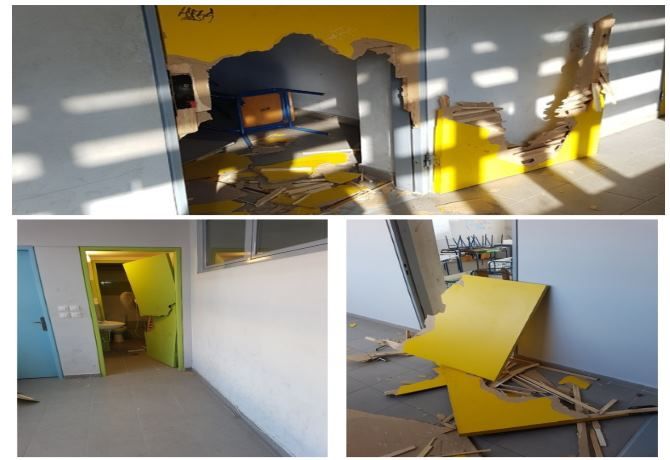 Βανδαλισμοί στο Γυμνάσιο Καρέα – Έσπασαν πόρτες και κατέστρεψαν αίθουσες