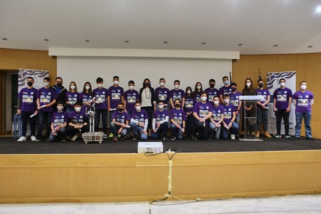 Εκδήλωση στο Υπουργείο Παιδείας και Θρησκευμάτων για τη βράβευση της Ελληνικής Εθνικής Ομάδας για την επιτυχία της στην Ολυμπιάδα Ρομποτικής.
