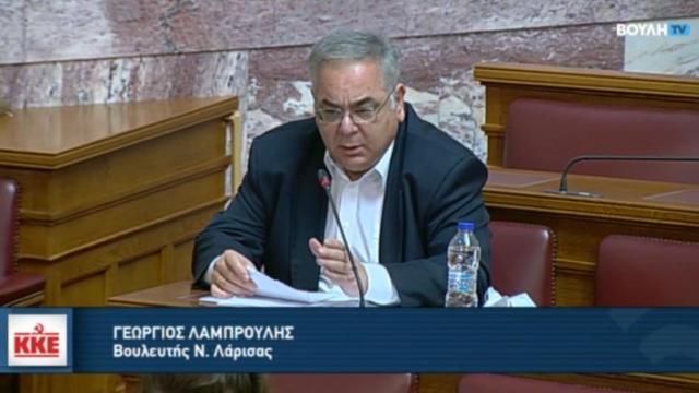 Ο Γ. Λαμπρούλης, ζητά να απαλλαγεί προσωρινά από Αντιπρόεδρος της Βουλής, ώστε να συνδράμει ως γιατρός του ΕΣΥ στη μάχη κατά της πανδημίας