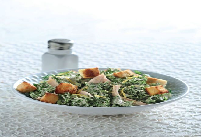 H συνταγή της ημέρας:''Σαλάτα του Καίσαρα με λαχανίδα ή ρόκα''