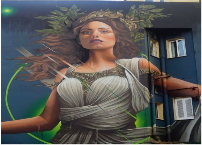 Μια νέα πανέμορφη τοιχογραφία κοσμεί πλέον τον Δήμο Βύρωνα, στην περιοχή της Νεράιδας!