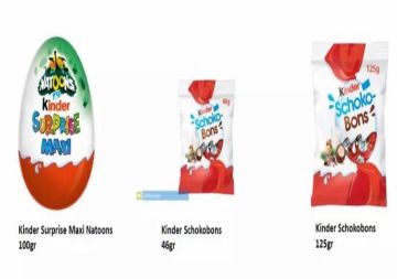 ΕΦΕΤ: Ανάκληση προϊόντων της Kinder λόγω πιθανής παρουσίας σαλμονέλας